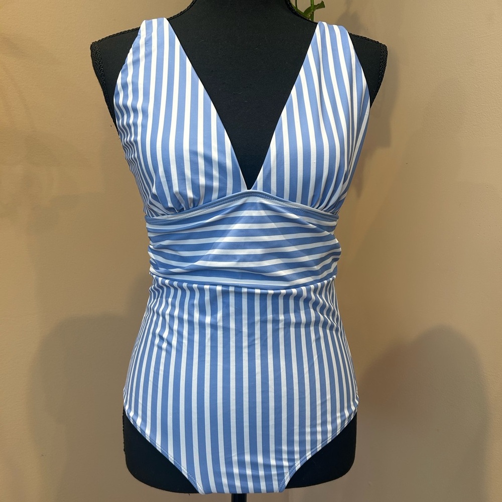 Never Worn Striped One-Piece Swimsuit